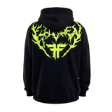 Fallen 'Iron' Hoodie - Black/Lime