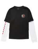 Vans 'Sk8 Hi Octane' Twofer L/S Tee (Boys) - Black