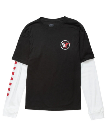 Vans 'Sk8 Hi Octane' Twofer L/S Tee (Boys) - Black