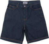 Frosted Skateboards 'Wavy' Baggy Jeans Shorts - Selvedge Blue