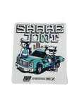 Shake Junt 'Get There While You Can' Sticker - Tiffany Blue