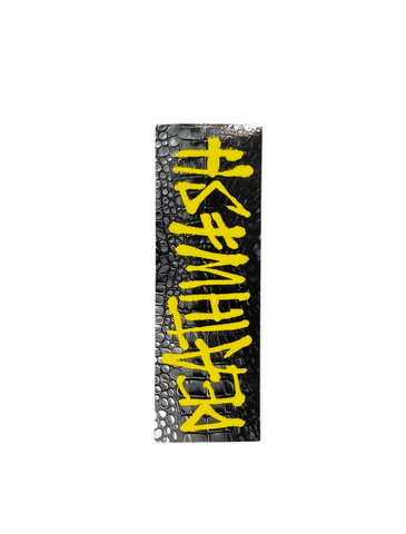 Deathwish 'Crocodile Skin' Sticker - Yellow
