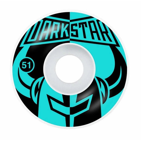 Darkstar 'Divide' 99A Wheels 51mm - Aqua/Black