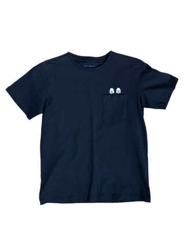 Kaws 'Holiday Japan' Pocket Tee - Navy (Asia Sizing)