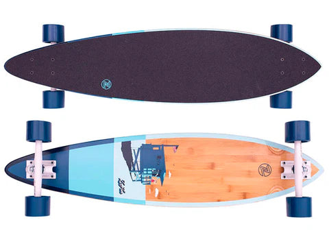 Z-Flex 'Pintail Bamboo' Longboard - Blue