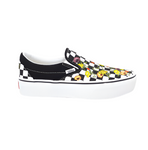 Vans 'Classic Slip-On Stackform' Shoes - Poppy/Black Checkerboard