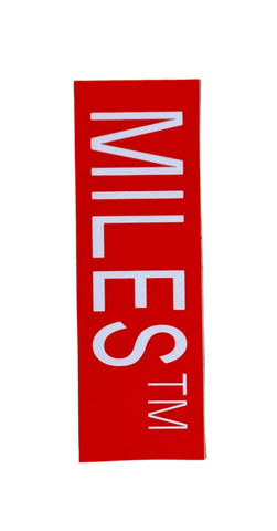 Miles TM 'Road Sign' Sticker - Orange