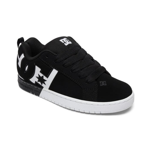 DC 'Court Graffik SQ' Shoes - Black/White/Black