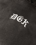 DGK 'Battalion' Heavyweight Sunbleached Hoodie - Black