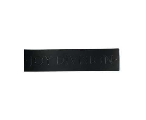 Color Bars 'Joy Division Scripted' Sticker - Black