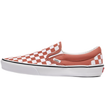 Vans 'Classic Slip-On' Shoes - Color Theory Auburn Checkerboard