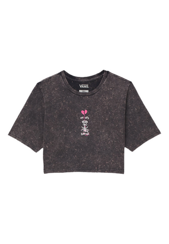 Vans 'Heartbreaker' Cropped Tee - Black