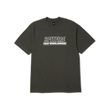 HUF x Spitfire 'Burn' Heavyweight Tee - Washed Black