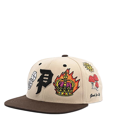 Primitive 'Signs' Snapback Cap - Cream