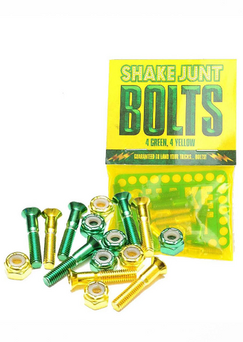 Shake Junt '1"Allen Key' Bolts - Green/Yellow
