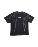 DGK 'Cutlass' Embroidered Heavyweight Tee - Washed Black