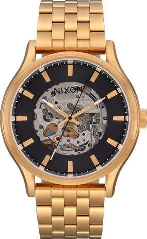 Nixon 'Spectra Automatic' Watch - Black / Gold