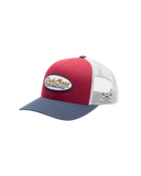 Dark Seas 'Laguna' Trucker Cap - Burgundy/Navy