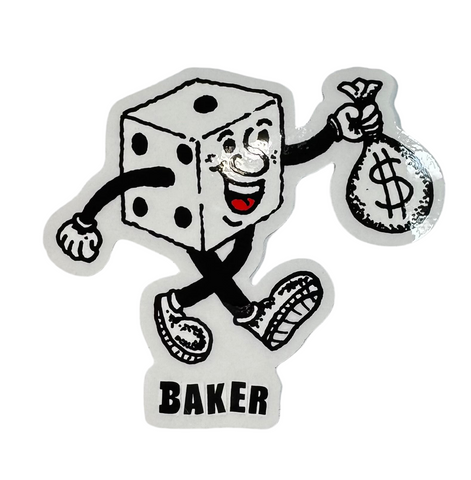 Baker 'Dice Thief' Sticker - Black