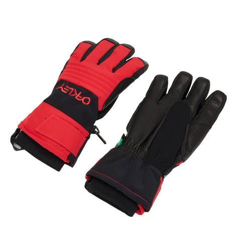 Oakley 'B1B' Snow Gloves - Red Line/Blackout