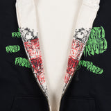 Frosted Skateboards 'Reversible Waffle' Thermal Zip-Up Hoodie - Black