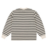 Loviah 'Barbaviah' Waffle Henley L/S Shirt - Black Stripes