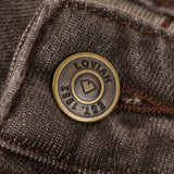 Loviah '1990' Baggy 5 Pocket Denim Pants - Brown Enzyme Wash
