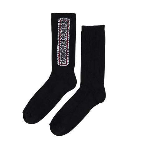 Independent 'Tile Bar' Crew Socks - Black