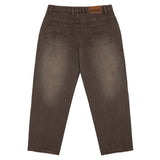Loviah '1990' Baggy 5 Pocket Denim Pants - Brown Enzyme Wash