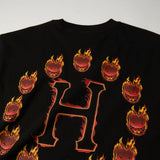 HUF x Spitfire 'Flame Galaxies' Tee - Black