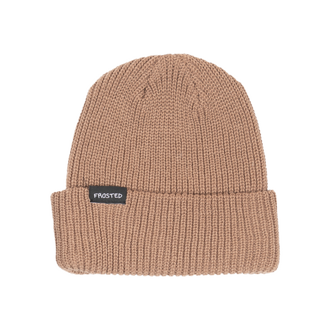 Frosted 'Classic' Beanie - Brown