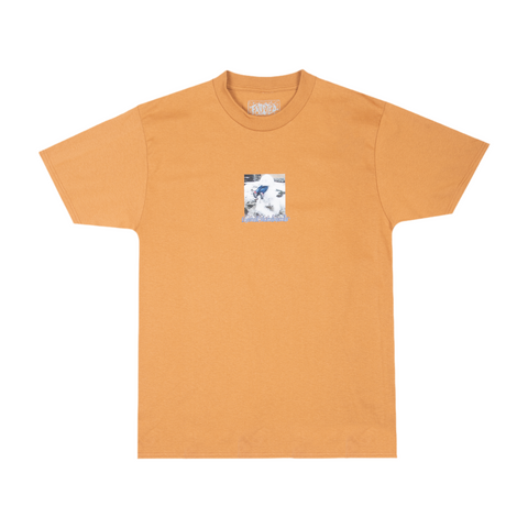 Frosted 'Snowman Graphic' Tee - Brown