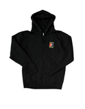 Clsc. 'Flag' Zip-Up Hoodie - Black