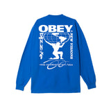 Obey 'Bizzare New Visions' L/S Tee - Pigment Electric Indigo