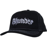 Thunder 'Vertebrae Script' Snapback Cap - Black/White