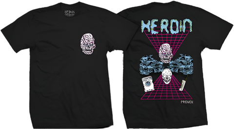 Heroin Skateboards '2nd Dimension' Tee - Black