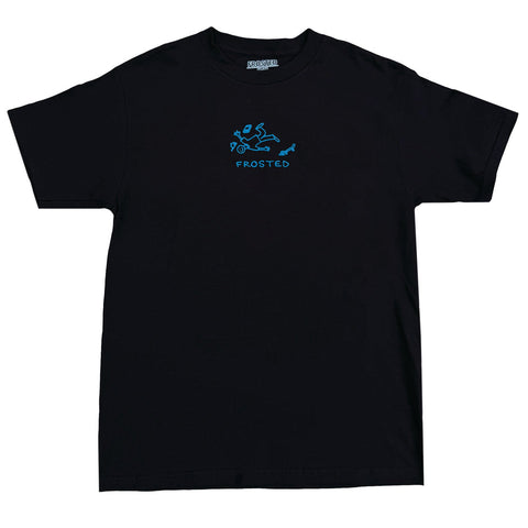 Frosted 'Classic Monday' Tee - Black/Blue