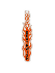 Deathwish 'Flame Logo' Sticker - Orange