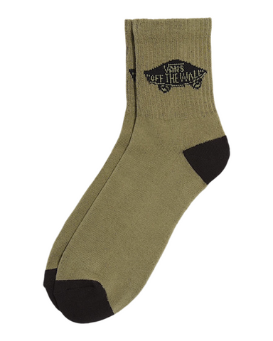 Vans 'Half Crew' Socks - Military Green