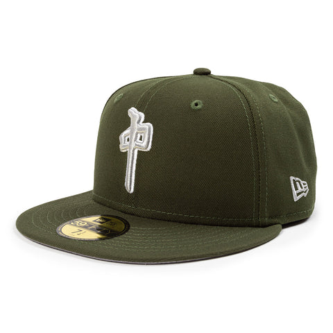 Red Dragon x New Era 'Dynasty' Fitted Cap - Olive Green