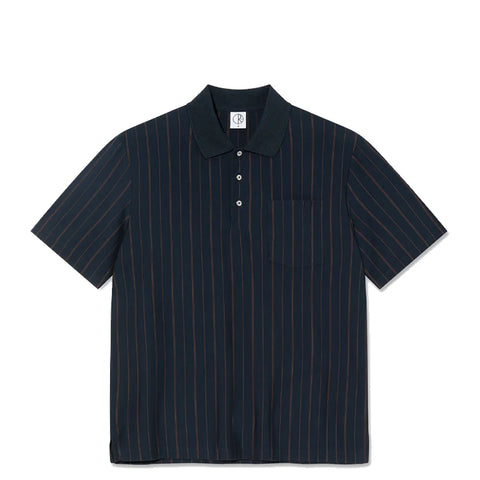 Polar Skate Co. 'Fancy' Polo - Navy/Brown