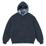 Supreme Reversible Work Zip Up Hooded Sweatshirt - Navy/Blue Camo