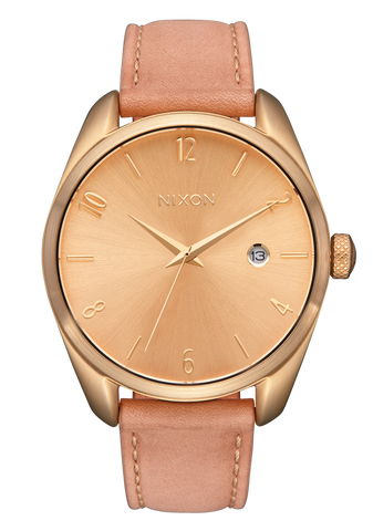 Nixon 'Thalia Leather' Watch - Light Gold / Tan