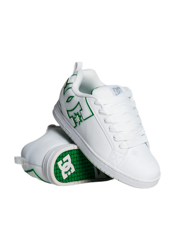 DC 'Court Graffik' Shoes - White & Green