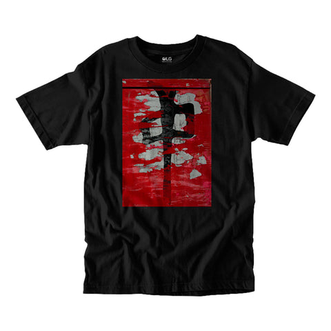 Red Dragon 'Chung Red Wall' Tee - Black