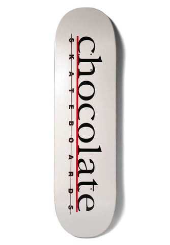 Chocolate 'Bar Logo' Deck - Grey/Red