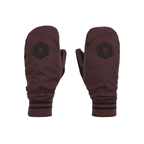 Volcom 'Bistro' Mittens - Burgundy