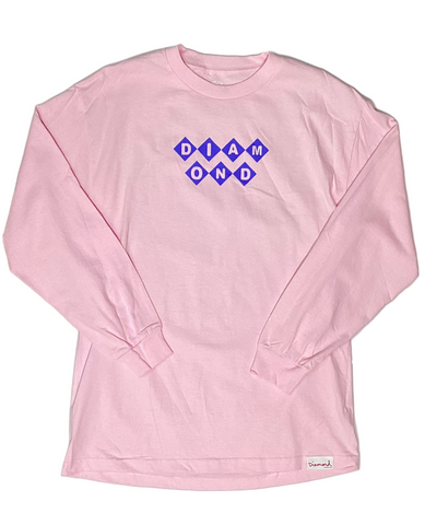 Diamond Supply Co. 'Shapes' L/S Tee - Pink