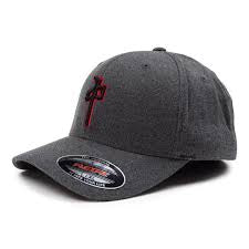 Red Dragon 'Flexfit' Cap - Grey/Red