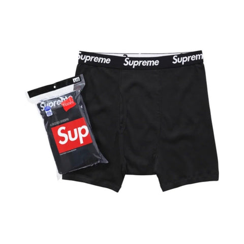 Supreme x Hanes Boxer Briefs - Black